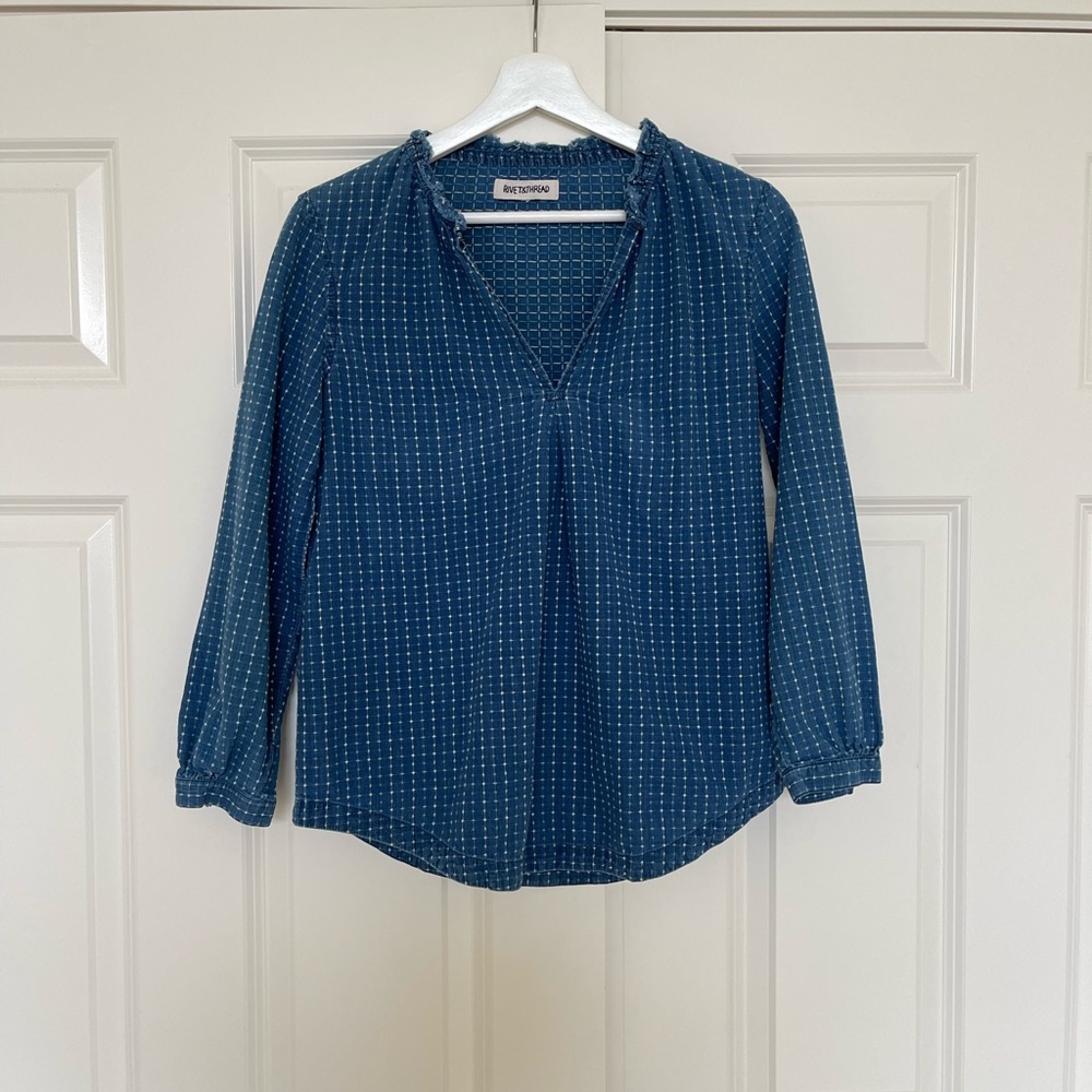 Rivet and thread (madewell) blouse